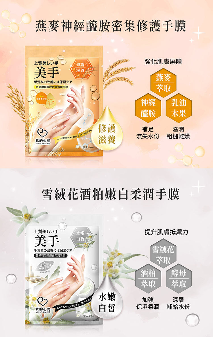 My Scheming - Hand Mask-Oat Ceramide (Repairing) 2'S