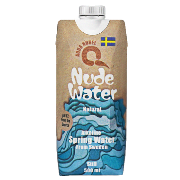 包裝水/紙包水/盒裝水 Water-in-box Aqua Nobel - Swedish Natural Alkaline Spring Water 500ml Case set 500ml x 24