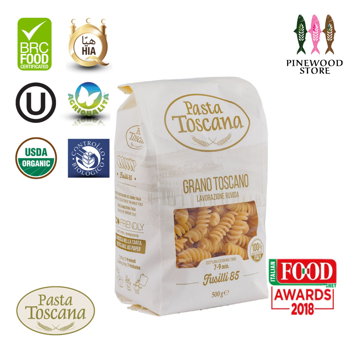 Pasta Toscana Premium Classic Pasta-Fusilli #85