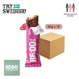 RE:DO - Plant Based Protein Bar-Chocolate and Raspberry Flavour 60g x 18pcs